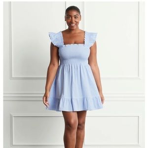 Elizabeth nap dress in hydrangea gingham